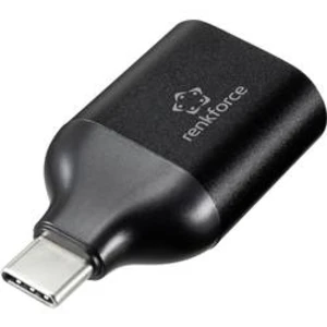 Adaptér notebook, VGA Renkforce [1x USB 3.0 zástrčka C - 1x VGA zásuvka] černá