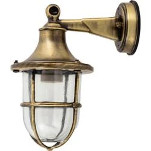 Venkovní nástěnné osvětlení Lichterlebnisse 406 BRASS-ANTIQUE CLEAR 9723, E27, mosaz, sklo, starožitná mosaz, čirá, transparentní