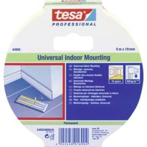 Dvoustranná montážní páska tesa UNIVERSAL INDOOR 64958-00008-05, (d x š) 5 m x 19 mm, kaučuk, bílá, 1 ks