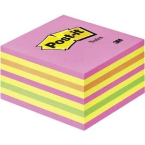 Post post-it® lepicí kostka 2028NP 76x76x45 mm 450 Bl. neonově růžová, neonově zelená, růžová Post-it 2028NP, (š x v) 76 mm x 45 mm, neonově růžová, n