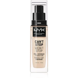 NYX Professional Makeup Can't Stop Won't Stop Full Coverage Foundation vysoce krycí make-up odstín 1.5 Fair 30 ml