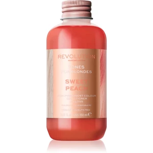 Revolution Haircare Tones For Blondes tónovací balzám pro blond vlasy odstín Sweet Peach 150 ml