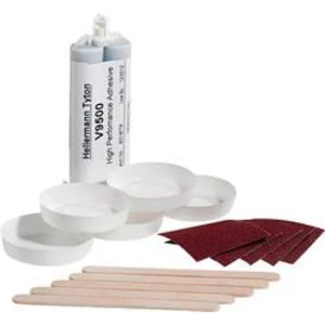 Dvousložkové lepidlo smršťovací bužírky a tvarové díly HellermannTyton V9500 Epoxy Kit-EP-BK 627-95001 černá, 1 ks