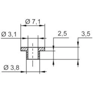 Izolační objímka TRU COMPONENTS TC-V5357-203, 1586584