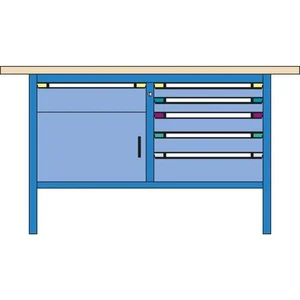 Thur-Metall 64824333 Pracovný stôl (š x v x h) 1500 x 845 x 700 mm