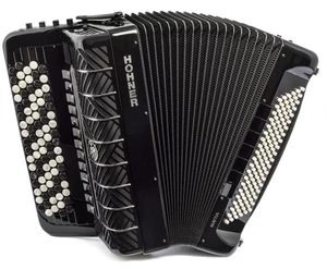 Hohner Mattia IV 120 CR B Gun Black Acordeon cu butoane