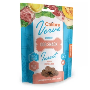 CALIBRA Verve Crunchy Snack Insect & Fresh Lamb pamlsky s hmyzem a jehněčím pro psy 150 g