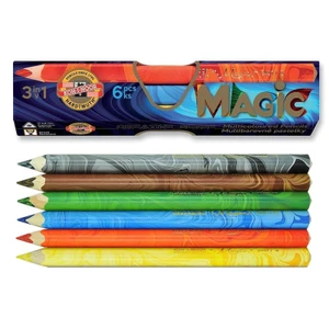 KOH-I-NOOR Souprava pastelek Magic 3408 JUMBO, 6 ks