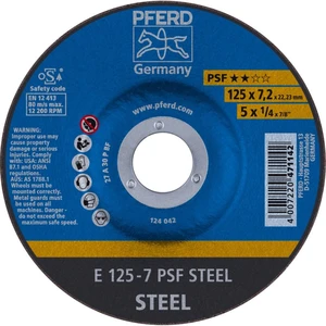 PFERD 69298071 E 125-7 PSF STEEL brúsny kotúč lomený  125 mm  5 ks