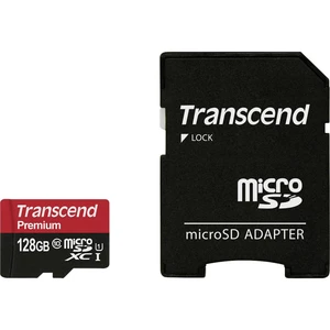 Transcend Premium pamäťová karta micro SDXC 128 GB Class 10, UHS-I vr. SD adaptéru