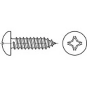 Šošovkové skrutky do plechu TOOLCRAFT 144985 DIN 7981 3.5 mm x 38 mm kríž.drážka oceľ,Zn.100 ks