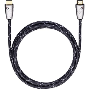 HDMI prepojovací kábel  2.50 m čierna Oehlbach EASY CONNECT STEEL