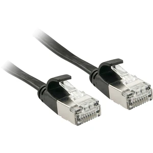 LINDY 47484 RJ45 sieťové káble, prepojovacie káble CAT 6A U/FTP 5.00 m čierna s ochranou 1 ks