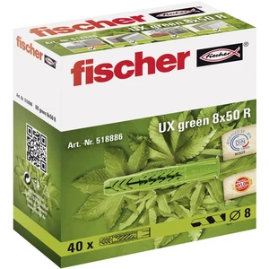 Fischer UX GREEN 8 x 50 R univerzálna hmoždinka 50 mm 8 mm 518886 40 ks