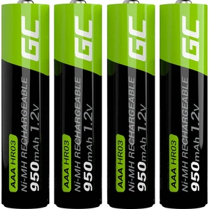 Green Cell HR03 mikrotužkový akumulátor typu AAA  Ni-MH 950 mAh 1.2 V 4 ks