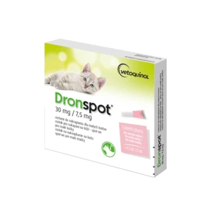 Dronspot 30 mg/7,5 mg spot-on (2 pipety)