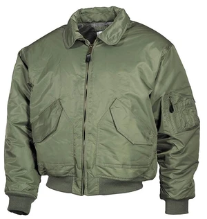 Bunda MFH® Flight Jacket CWU “Bomber“ – Olive Green (Barva: Olive Green, Velikost: L)