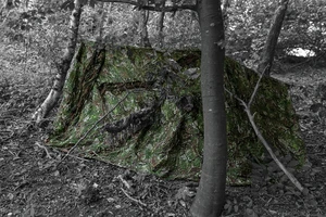 Maskovacia sieť Recce Net 2,8×2,8 m Ghosthood® IRR – Concamo Green (Farba: Concamo Green)