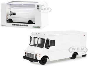 1993 Grumman Olson Van White 1/43 Diecast Model Car by Greenlight