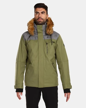 Men's winter jacket Kilpi ALPHA-M Green