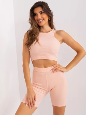 Women's peach three-piece set