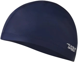 AQUA SPEED Unisex's Swimming Cap Bono Navy Blue Pattern 10