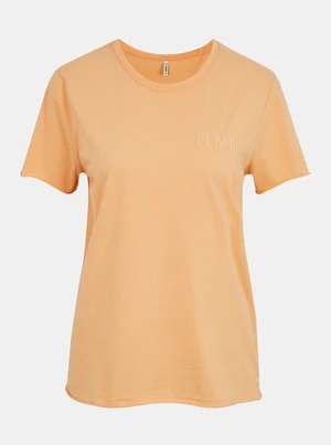 Orange T-shirt with ONLY Fruity - Women