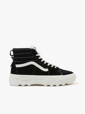 Čierne dámske členkové kožené tenisky VANS UA Sentry SK8-Hi