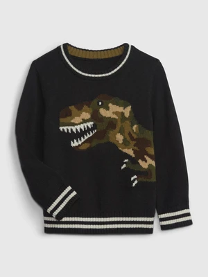 Dark green boys' dino sweater GAP