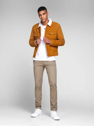 Beige slim fit chino pants Jack & Jones Marco - Men