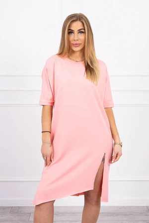 Oversize dress apricot