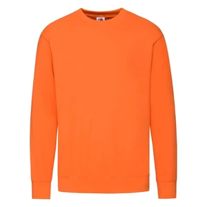 Orange Men's Sweatshirt Lightweight Set-in-Sweat Sweat Fruit of the Loom