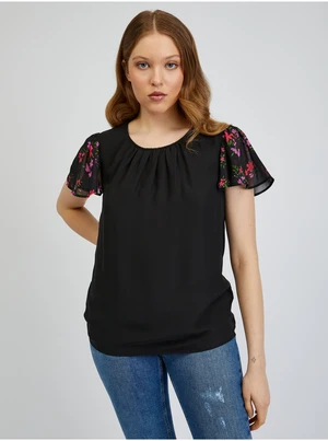 Orsay Black Womens Patterned T-Shirt - Women