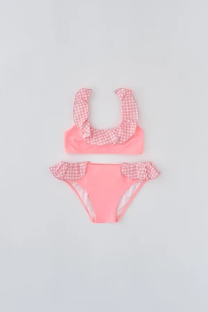 Dagi Salmon Plaid Detailed Bikini Tk.