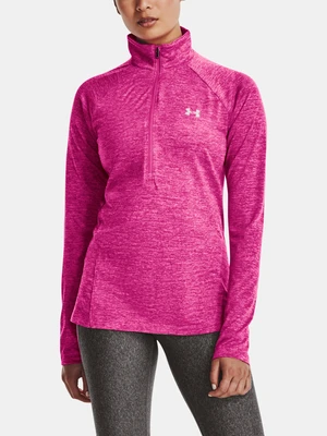 Under Armour T-Shirt Tech 1/2 Zipper - Twist-PNK - Women