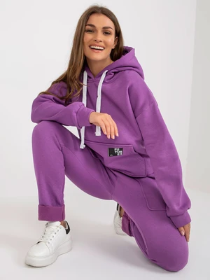 Purple tracksuit with trousers