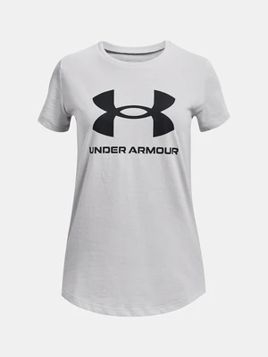 Under Armour T-Shirt UA G SPORTSTYLE LOGO SS-GRY - Girls