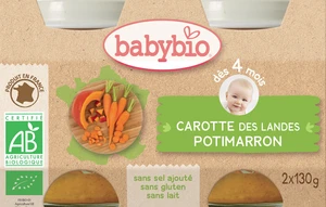 BABYBIO mrkev dýně 2 x 130 g