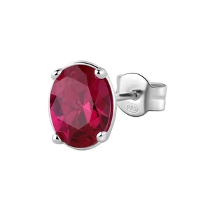 Brosway Půvabná single náušnice Fancy Passion Ruby FPR06