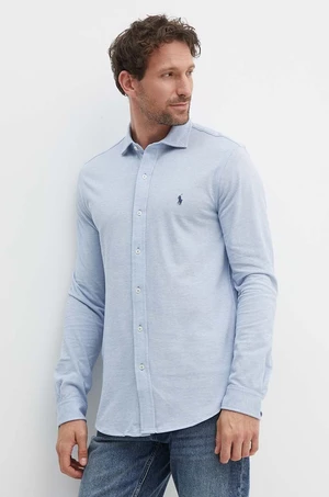Bavlněná košile Polo Ralph Lauren regular, s italským límcem