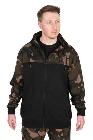 Fox mikina LW Black/Camo Split Zip Hoody vel.L