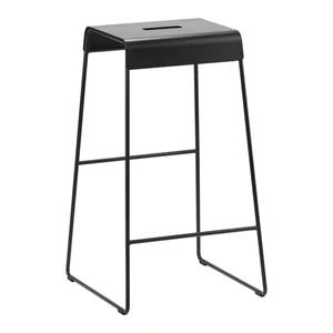 Czarny metalowy stołek A-Stool – Zone