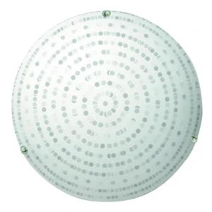 Biała lampa sufitowa ze szklanym kloszem ø 30 cm Circle – Candellux Lighting