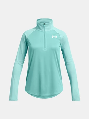 Under Armour Tech Graphic 1/2 Zip-GRN T-Shirt - Girls