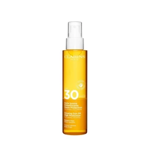 Clarins Opalovací olej na tělo a vlasy SPF 30 (Glowing Sun Oil) 150 ml