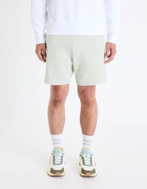 Light green men's tracksuit shorts Celio Toshort