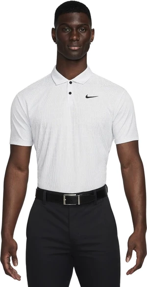 Nike Dri-Fit ADV Tour Mens Polo White/Pure Platinum/Black M Polo košeľa