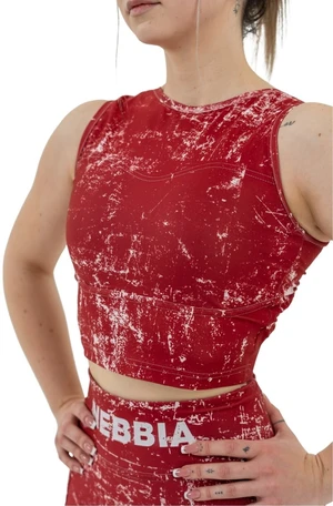 Nebbia Crop Tank Top Rough Girl Rojo L Camiseta deportiva