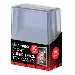 UltraPro Toploader Ultra Pro 3x4 Super Thick 120PT Toploaders - 10 ks