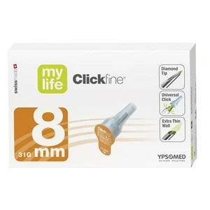 CLICKFINE Mylife inzulínové jehly 31G 8 mm 100 ks